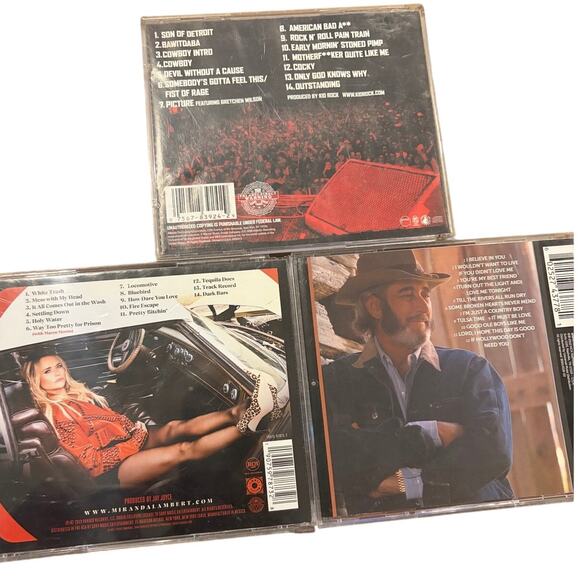 Country Kid Rock Live Trucker/Miranda Lambert WildCard /Don Williams ICON CD Lot - Picture 2 of 2